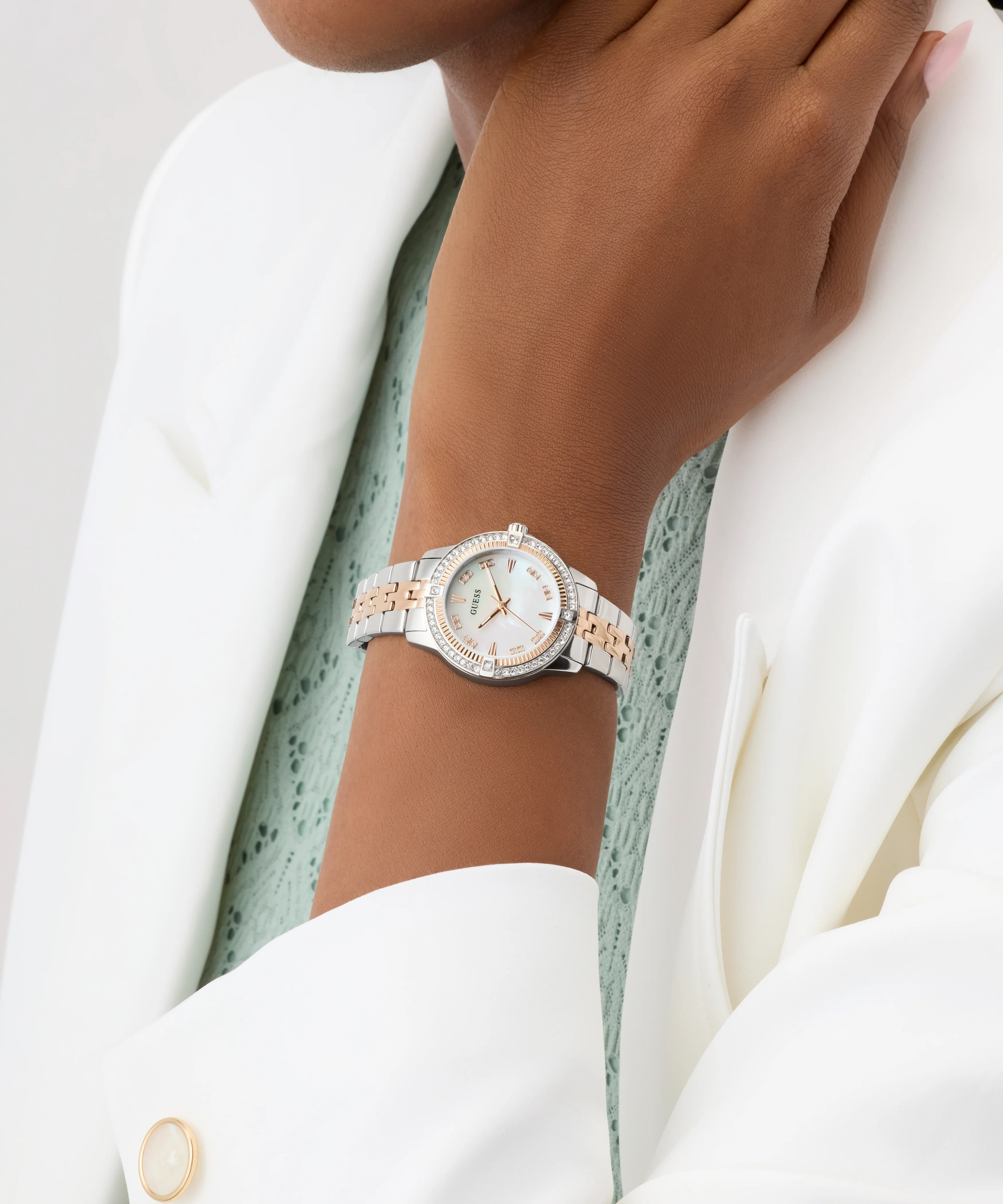 GUESS Ladies Colette 2-Tone Analog Watch - Image 3