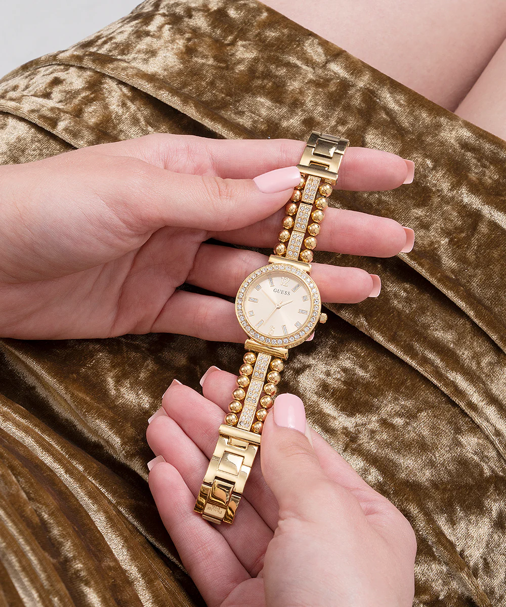 GUESS Ladies Gold Tone Analog Watch - Image 7
