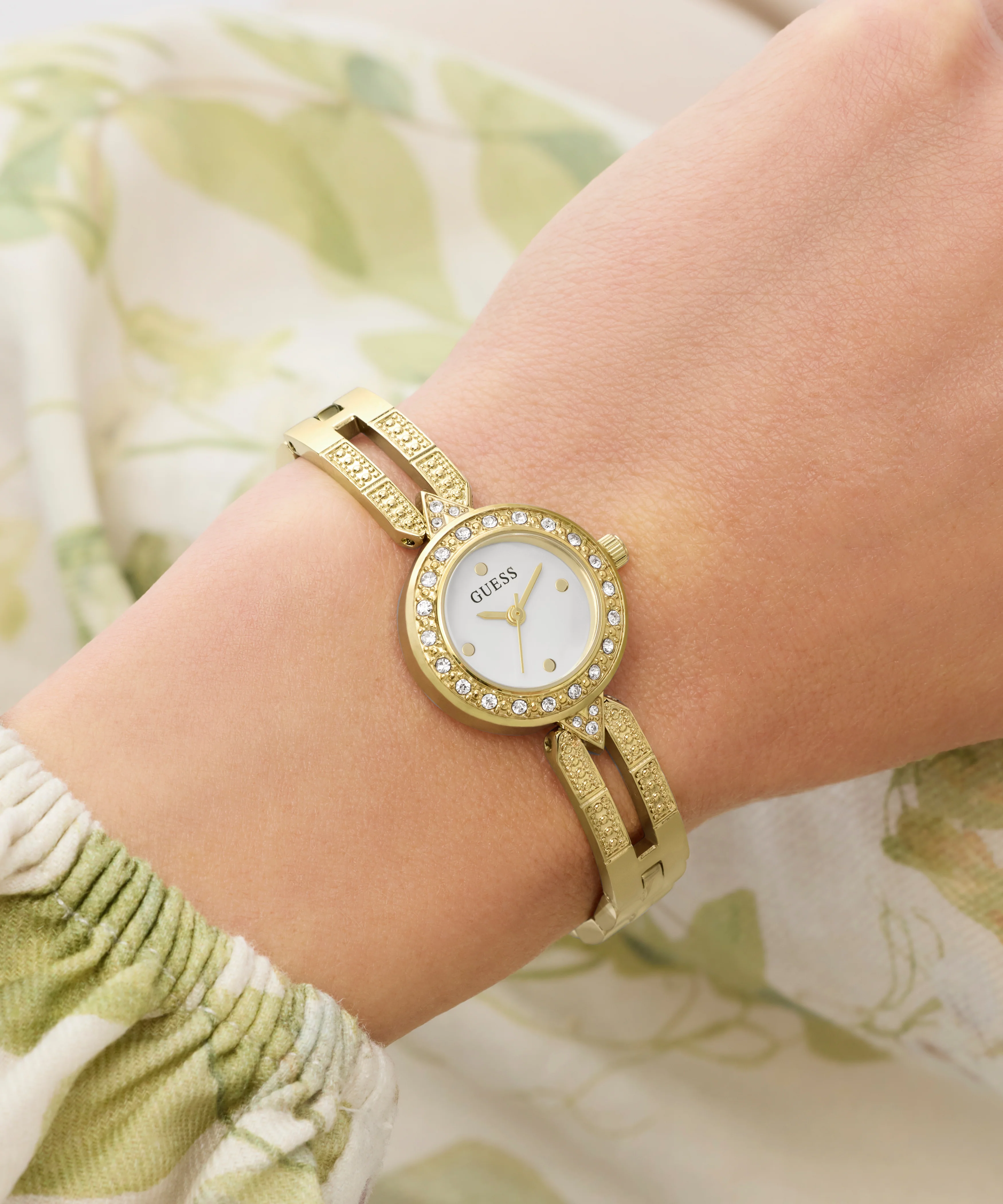 GUESS Ladies Gold Tone Analog Watch - Image 5