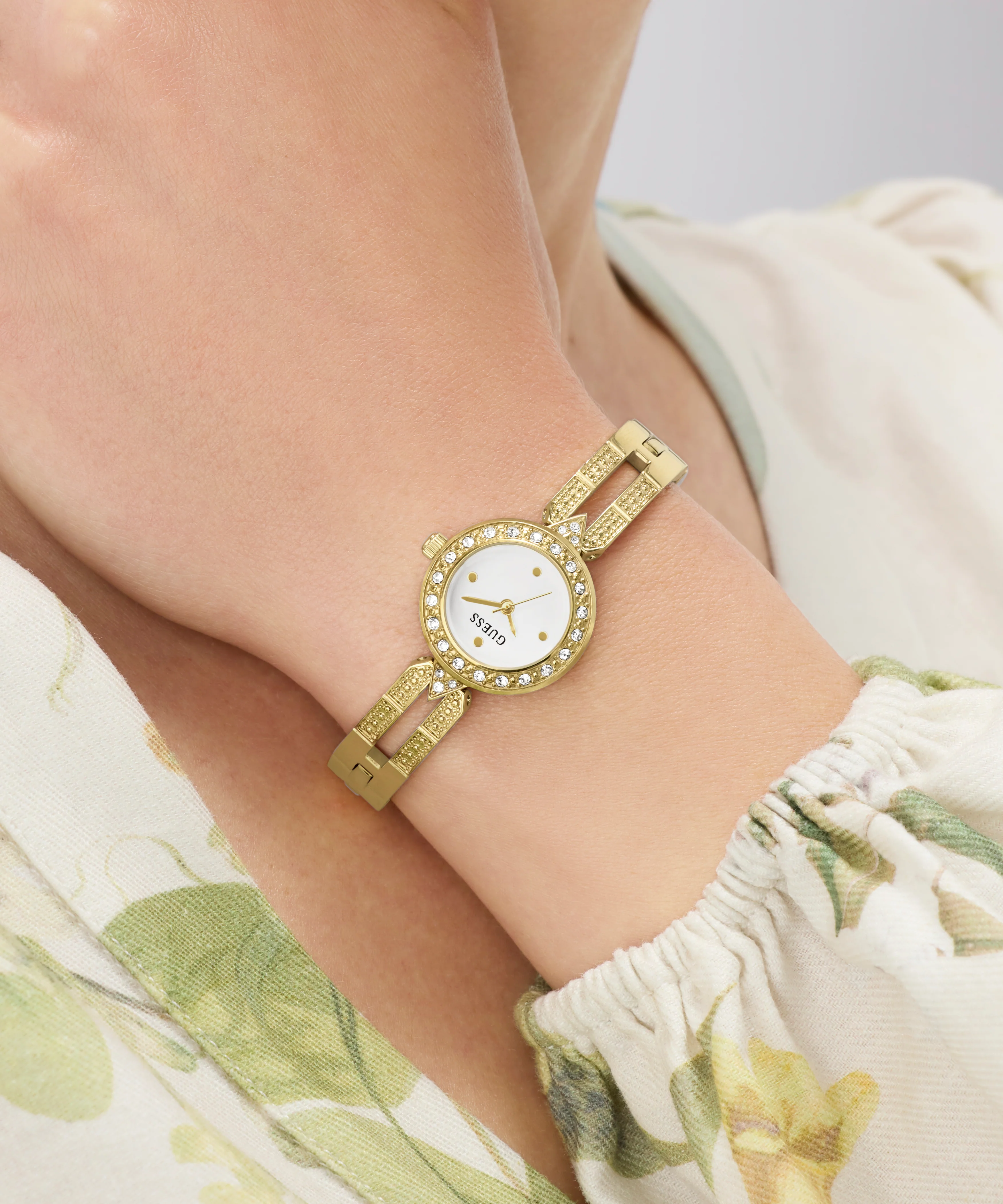 GUESS Ladies Gold Tone Analog Watch - Image 6