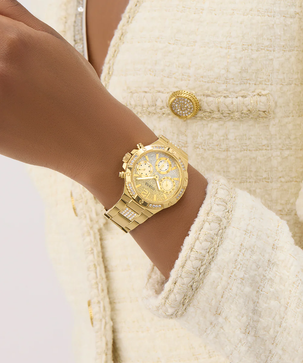 GUESS Ladies Gold Tone Multi-function Watch - Image 6
