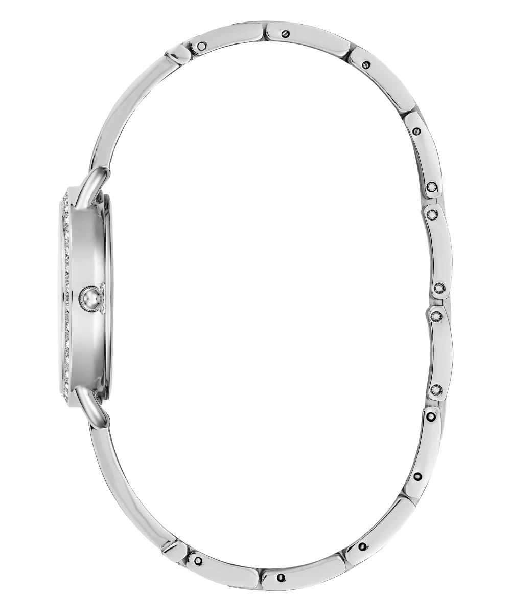 GUESS Ladies Silver Tone Analog Watch - Image 8