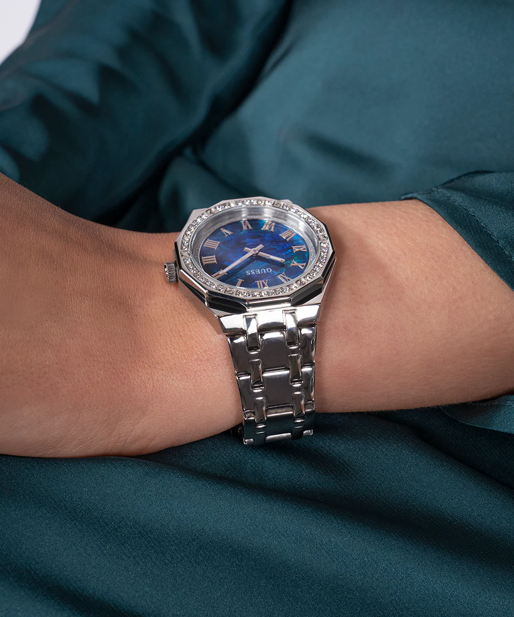 GUESS Ladies Silver Tone Analog Watch - Image 7