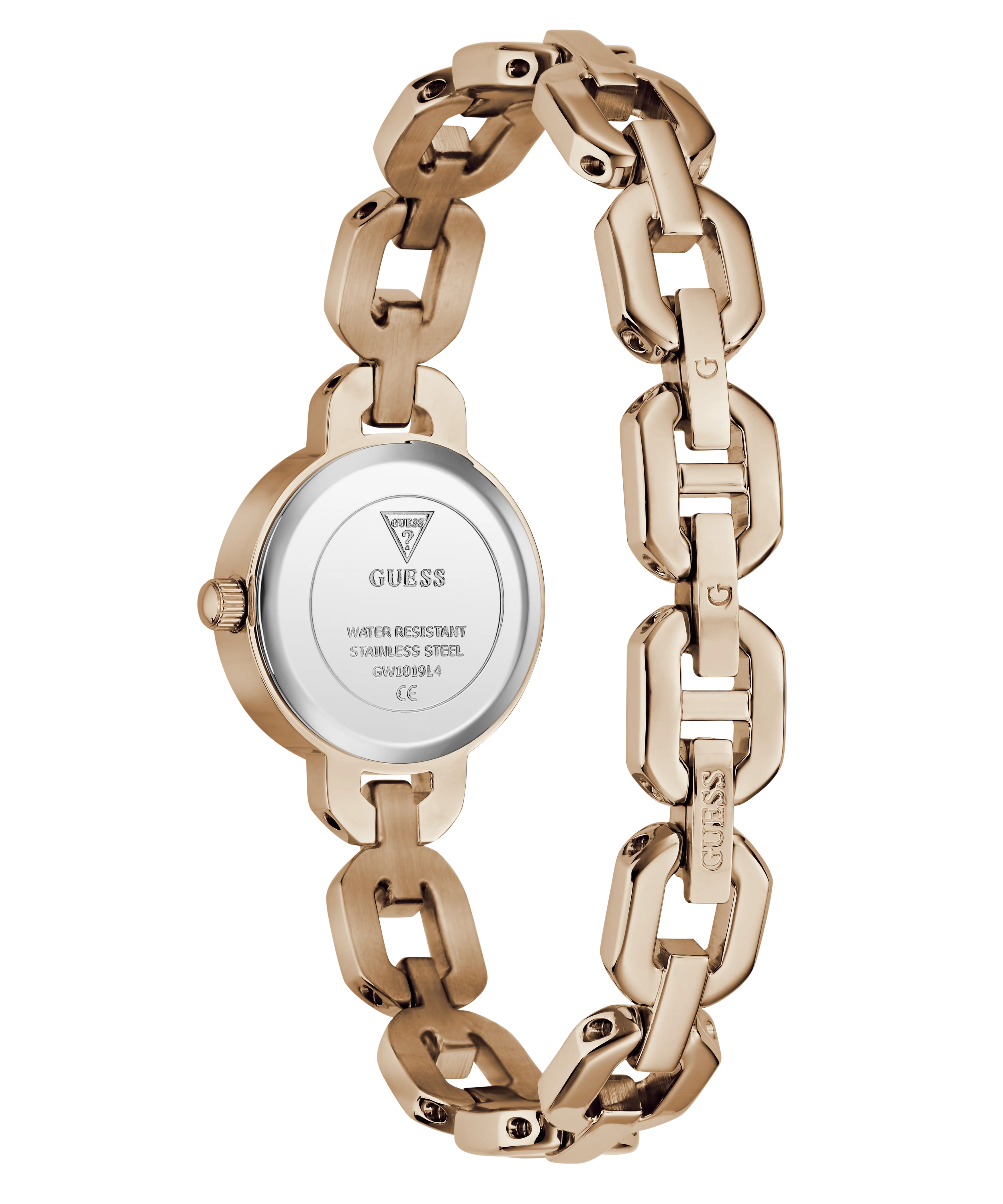 GUESS Ladies Siren Rose Gold Tone Analog Watch - Image 7