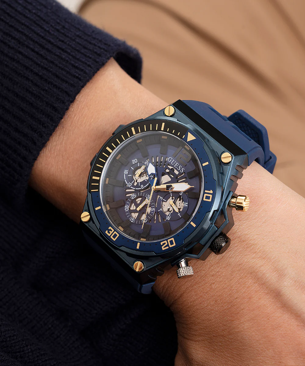 GUESS Mens Blue Multi-function Watch - Image 3