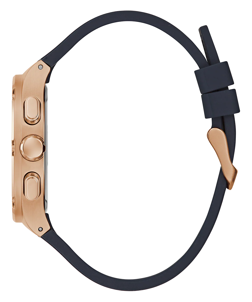 GUESS Mens Navy Rose Gold Tone Multi-function Watch - Image 8