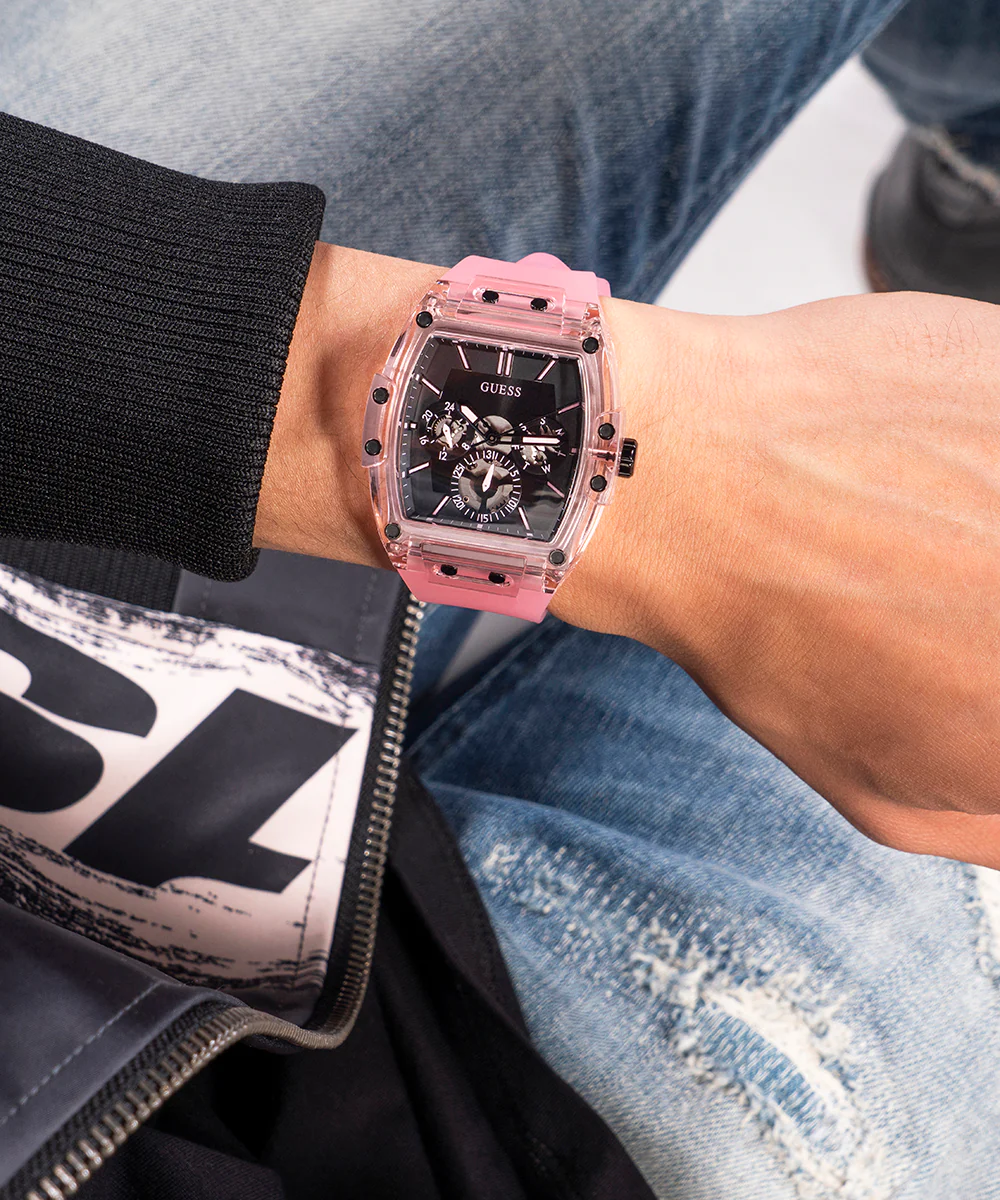 GUESS Mens Pink Multi-function Watch - Image 7